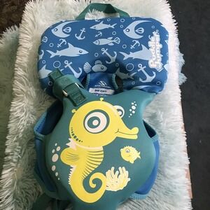 STEARNS Infant Baby Life Vest Jacket Kids Seahorse Puddle Jumper Neoprene